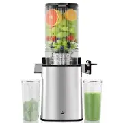 Masticating Juicer Machines, 5.4" Inch Feeding Chute Supports Whole Fruits an...