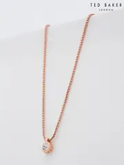 Ted Baker Rose Gold Tone SININAA: Crystal Pendant Necklace (AN8734) | $69