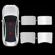 Fit for Tesla Model 3 Glass Roof Sunroof Mesh Top Window Sun Blind Sunshade Light Grey Natual
