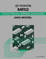2003 Toyota MR2 Wiring Diagrams Schematics Layout Factory OEM