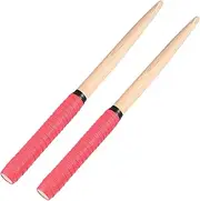 SUPVOX 1 Pair 35x2cm Drumstick Taiko Drum Drumstick Master Drum Sticks for Drum (Red)