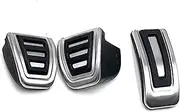 DEMULAX Car Styling Fuel Brake Pedal Cover Set, for Seat, Leon 5F MK3, for Skoda, for Octavia, A7, for Passat, B8, for Golf, 7, for ARTEON, RHD Auto Accessorie RHD Auto Pedal Pad Protector(Black AUTO