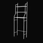 3 Tiers Toilet Shelf Bathroom Rack Over Laundry Washing Machine Storage Shelves White