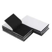2x4 Inch Adhesive Square Hook and Loop Tape - 12 Sets - Sticky Back Fastener ...