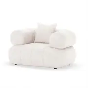 Samira Single Seater Velvet Sofa