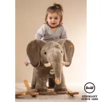 在飛比找momo購物網優惠-【STEIFF德國金耳釦泰迪熊】Riding Elephan