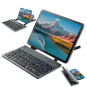 Foldable Keyboard with Universal Stand,Bluetooth Keyboard for iPhone for iPad...