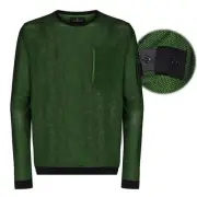 Stone Island Stone Shadow Wappen Patch Mesh Green Knit 140336260
