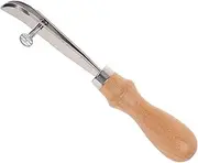 jojofuny Leather Edge Creaser Wooden Handle DIY Leather Craft Tool for Smooth Edging Practical Handheld Design for Strap Decoration