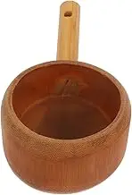 iplusmile Wooden Water Ladle Spoon for Cooking Soup and Tea Ceremony Sustainable Solid Wood Design with Ergonomic Grip for Scooping Water Rice and Flour The Kitchen