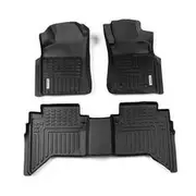 RubberTree Deep Dish Car Mats to suit Toyota Hilux Dual Cab (7th Gen Facelift) 2011-2015 - TY032-3D
