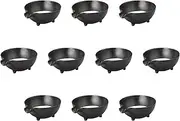 Setomonohonpo Set of 10 Setoguro Single Mouth Mortar (Small) 3.8 x 3.3 x 1.7 inches (9.6 x 8.3 x 4.3 cm)