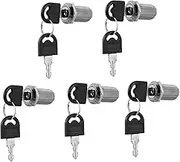 Outanaya Thickened Key Mailbox Locks Set 5pcs Letter Box Drawer Cabinet Locks Zinc Alloy Construction Commercial Residential Use