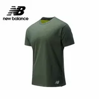 在飛比找蝦皮商城優惠-【New Balance】 NB 運動短袖上衣_男性_綠色_