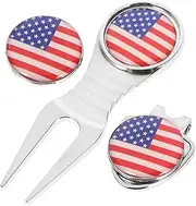 Generic 1Set Portable Golf Divot Tool Wear Resistant Hat Clip Compact Marker Durable Golfs Supply for Golf Lovers for Golf Enthusiasts
