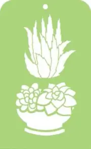 Kaisercraft Mini Designer Templates 3.5"X5.75" Succulents