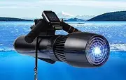 Electric SUP Underwater Scooter, Free Diving Snorkeling Sea Scooter, Action Camera Compatible, Water Sports Swimming Pool Scuba Diving for Kids/Adults (500W 10AH)