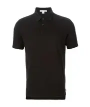 James Perse Button Detailed Short-Sleeved Polo Shirt 1,2 Black