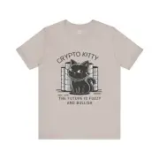 Crypto Kitty T-Shirt Fuzzy, Bullish, and Perfect for Crypto & Cat Lovers