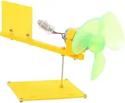 LALADEFIEE Small Wind Generator Model Educational Wind Power Generator for Science Experiments Miniature Motor Assembly Kit for Boys and Girls Cultivates Creativity and Technology Awareness