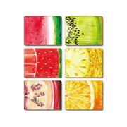 Cinnamon Placemats Set of 6 - Fruit Slice