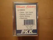 PKK-Ultimate Collection #100CB-PLASTIC PROTECTIVE CARD BOX/DECK/CASE-Holds 100