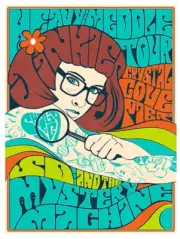 Scooby Doo Psychedelic Velma Mystery Machine Variant Poster Print 18x24 Mondo