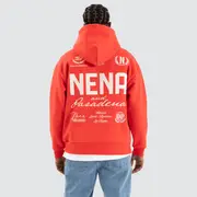 [Nena and Pasadena] United Relaxed Hoodie Poppy Red
