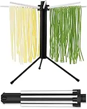 KITCHENDAO Collapsible Pasta Drying Rack, Easy Storage, Quick Set up, Foldable Pasta Dryer Rack, Fresh Spaghetti Noodle Tree Stand Hanger, Detachable for Easy Cleaning, Rotatable Arms, Hold up to 5lbs