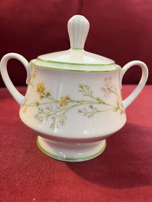 Noritake Ivory China ~ Sugar Bowl with Lid ~ 7191 Reverie ~ Never Used ~ Perfect