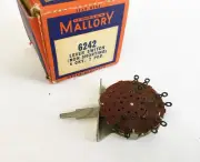 1 NOS Mallory 4 ck, 2 pos Lever Switch 6242
