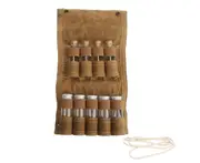 Spice Bottle Bag Foldable Portable Seasoning Storage Bag with 9 Bottles for Camping Barbecue Picnic Khaki