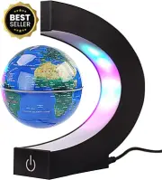 Magnetic Levitation Floating Globe with LED Light - Cool Tech Gift for Men, Kids