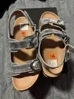 Dolce Vita Alameda Metallic Silver Crinkle Sandals Womens 9.5 Strappy New