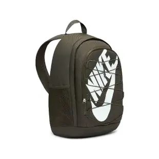 【NIKE 耐吉】後背包 Hayward Backpack 男款 軍綠 白 大空間 鬆緊繩 雙肩包 手提 基本款(DV1296-355)