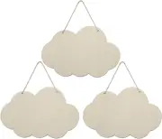Cloud Wood Sign Cutout Wooden Cloud Shaped Sign DIY Crafts Hanging Ornament for