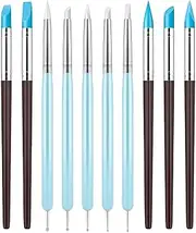 Pottery Trimming Tools - Paint Color Silicone Brush Matching Tool,Portable Handicraft Modeling Artwork Supply for- Carving, Dotting