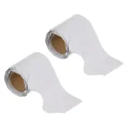 2pcs 2.3" x 16.4ft Bulletin Board Border Scalloped Trim Strips Wall Decor White
