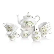 Porcelain Tea Sets, Vintage British Floral Relief Gold Rimmed Teapot Cup and ...