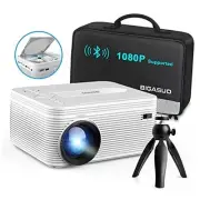 HD 9000L Bluetooth Projector Built in DVD Player, Mini Outdoor Movie