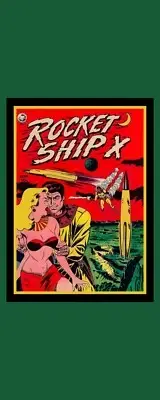 Rocket Ship X - Vintage Comic Book Cover Image - Laminated Bookmark