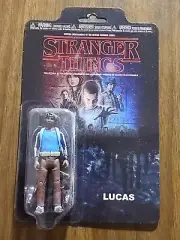 STRANGER THINGS LUCAS COLLECTIBLE ACTION FIGURE NETFLIX FUNKO NEW ON CARD MOC