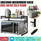 2 Tier Microwave Oven Shelf Rack Kitchen Organiser Stand Holder Storage Cabinet