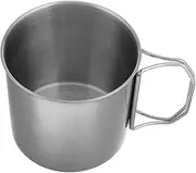 ifundom Portable Stainless Steel Camping Mug Lightweight Travel Teacup for for Coffee Tea Water Durable Compact Design