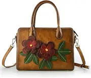 [LETEULO] Handbags for Women Leather Shoulder Bag Top Handle Satchel Ladies Crossbody Purse