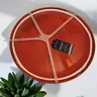 NAUTICA MELAMINE Red White Dinner Plates NEW (Set of 4)