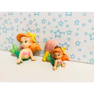 迪士尼 小美人魚 愛麗兒 貝殼 美人魚 絕版 吊飾 玩具 公仔