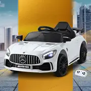 Mercedes-Benz 12V Kids Ride On Car AMG GTR Electric Toy Cars White