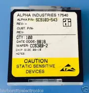 100x SC9103-543 ALPHA INDUSTRIES CAPACITOR CHIP RF MICROWAVE PRODUCT 100/units