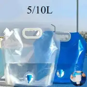 5/10l Camping Water Bag Portable Folding Water Bucket Large Water Container